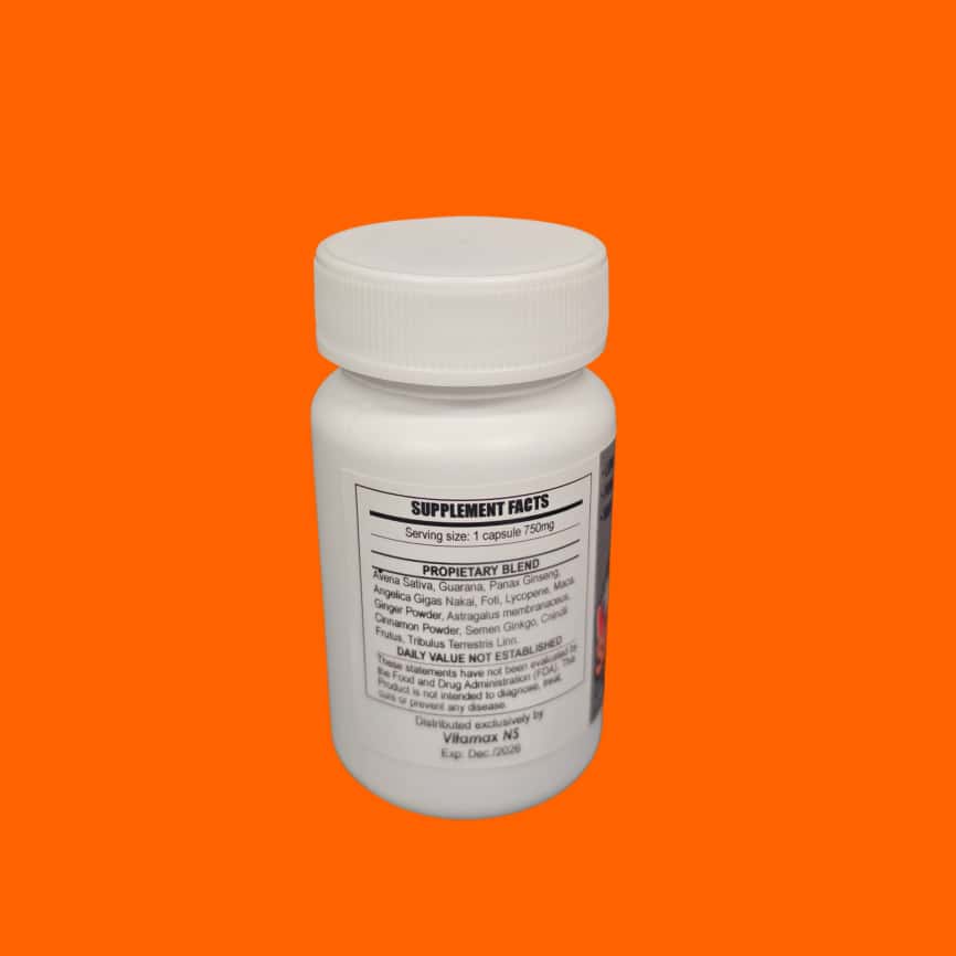 SILVER HORSE supplement facts and directions – natural formula for male performance